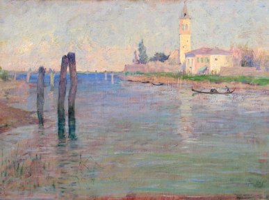The Gondolier, Venice - Guy Rose 1894