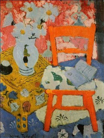 Still Life with Orange Chair